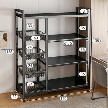 Morgie New Design 4 Layers High Quality Estanterias Metalicas Metal Storage Racks Warehouse Storage Removed Shelf for Home Use