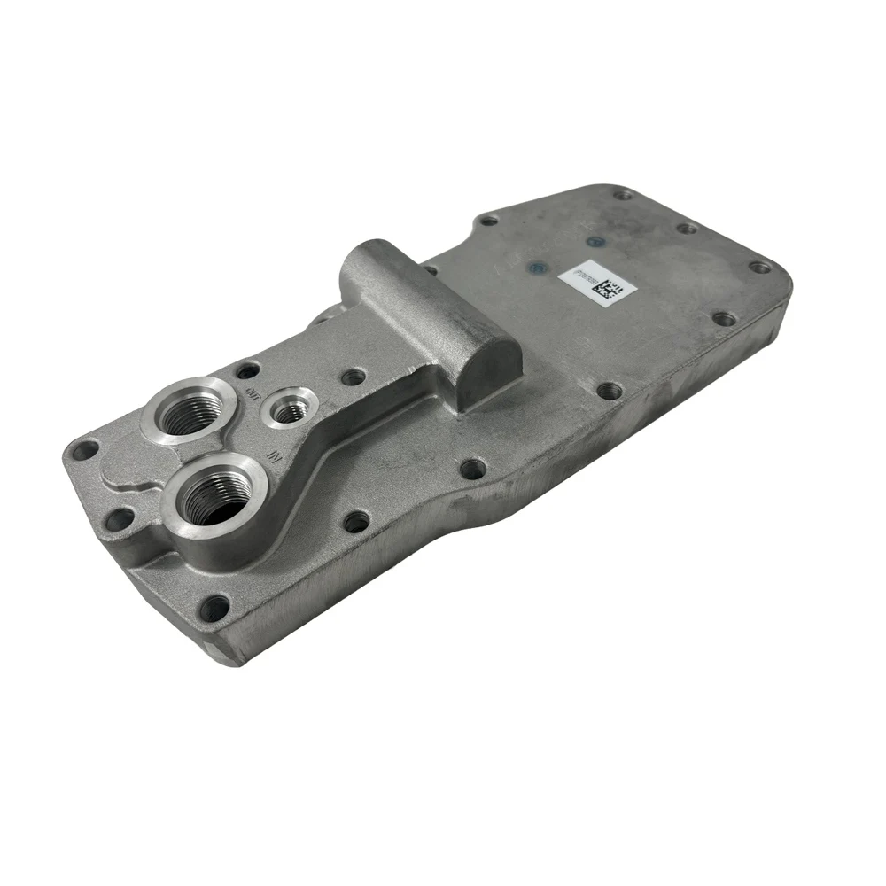 For 6D107 PC200-8 G3979393 Oli Cooler Cover High Performance Engine Parts 3