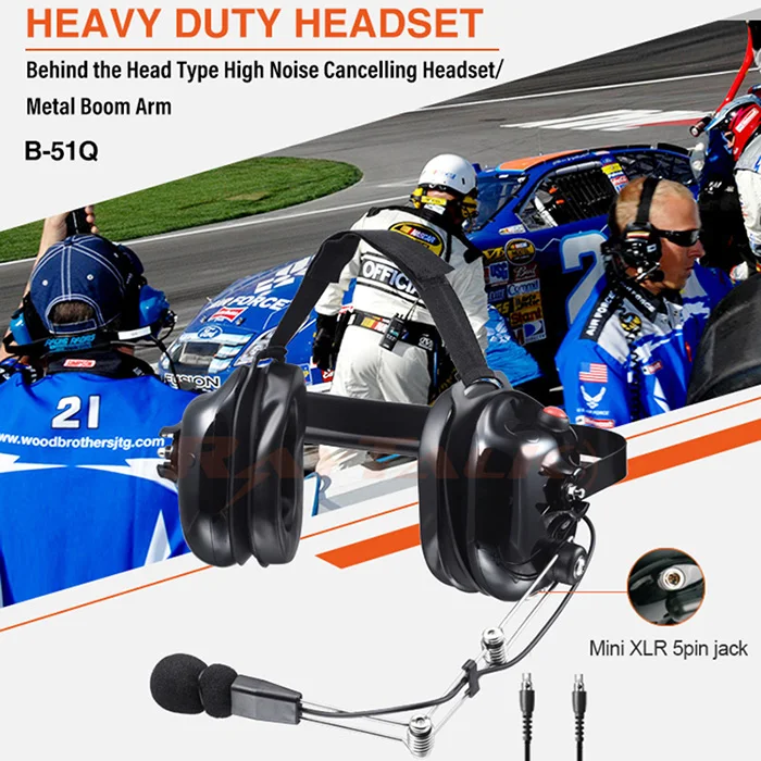 Motorcycle Racing Use Noise Cancelling Headset Two Way Radio