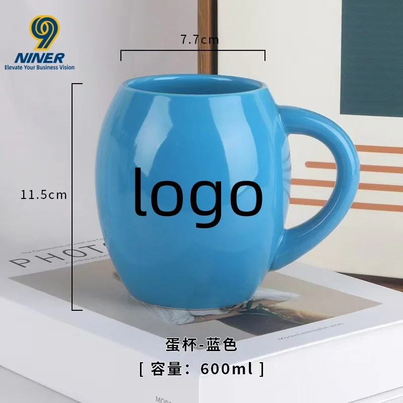 Business Customized Mug with Large Capacity and Belly, logo Printable Ceramic Cup preview 6