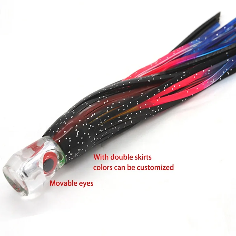 Tuna Marlin Fishing Lure Saltwater Resin Head Trolling Lures Big Game