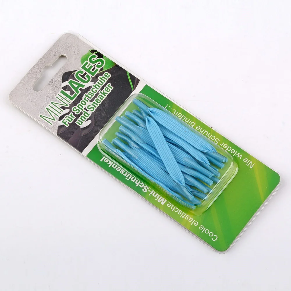 High Quality Custom Packaging Mini Elastic No Tieshoelaces Stretch Elastic Shoe Laces with Customized Packaging