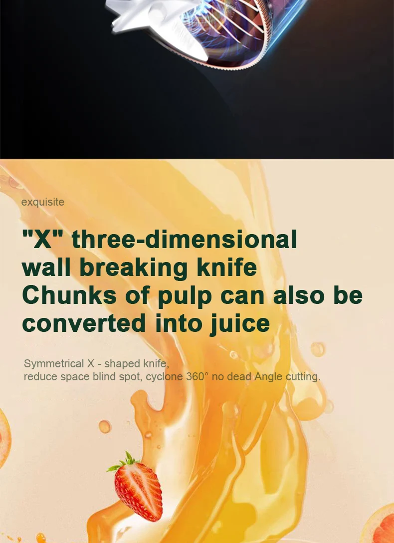 Portable Blender Mini Mixer Electric Juicer Machine Fresh Fruit Juice