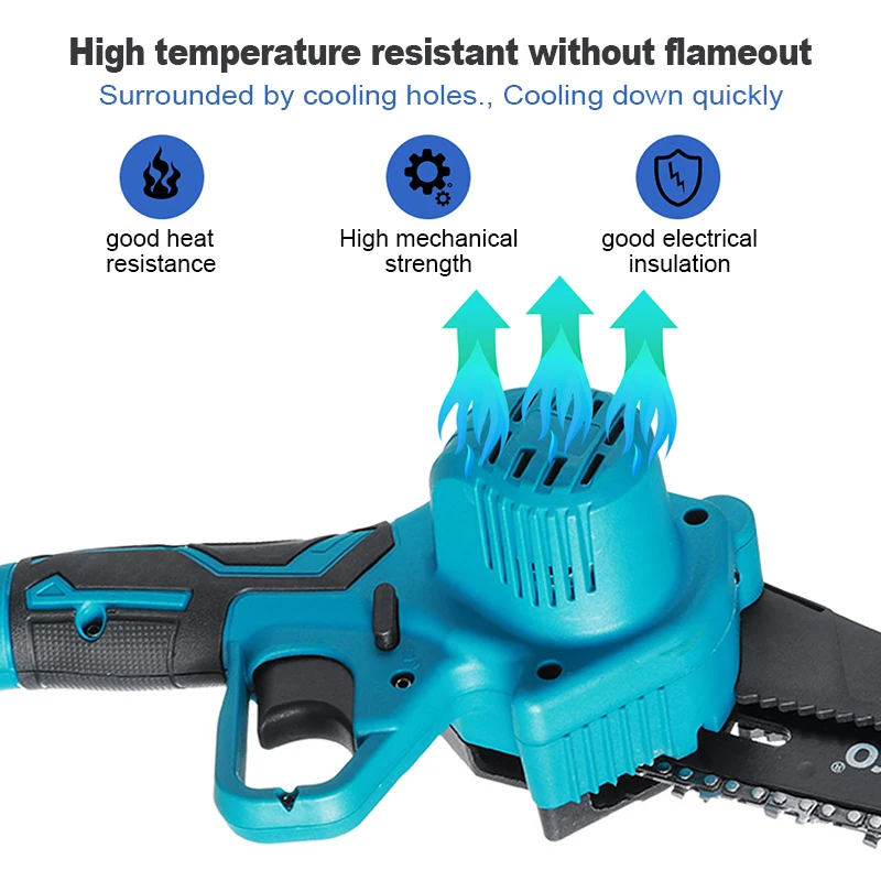 Mini Electric Chain Saw Onehand Woodworking Lithium Battery Pruning