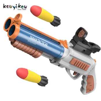 2023 Toy Gun Sponge Bullet Rifle Double-barreled Shotgun Same Gun For ...