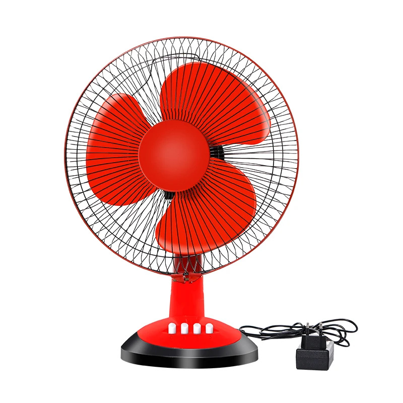 New Design Portable Round 16 Inch Rechargeable Desk Fan With Solar Energy System