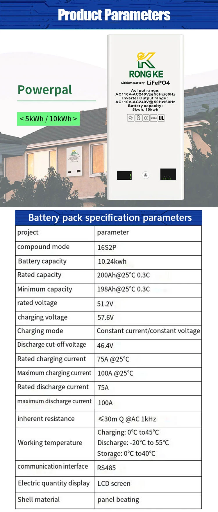 5kwh 10kwh Allinone Inverter And Battery Lifepo4 Lithium Iron