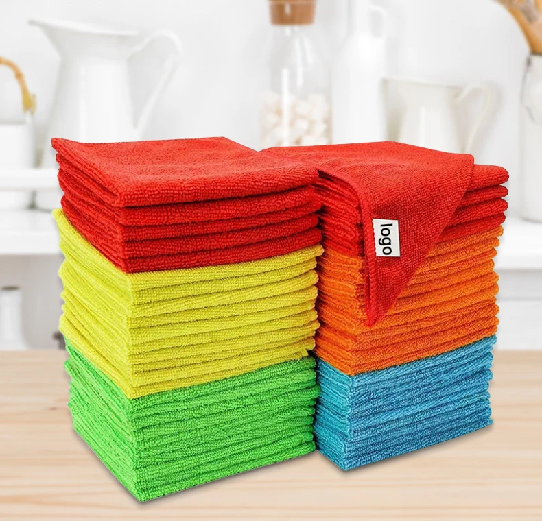 Premium Custom Print Microfiber Cleaning Cloth Microfiber Towel