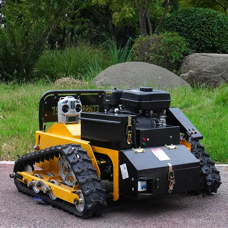 Remote Control 500mm Cut Width Flail Mower Zero Turn Smart Cutting Machine for Lawn DIY Grade 24V Electric & Petrol Power Source