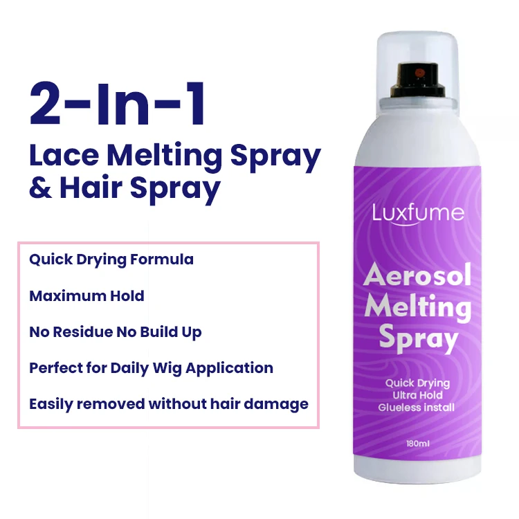 180ml Aerosol Lace Melting Spray Wig Adhesive Private Label Invisible