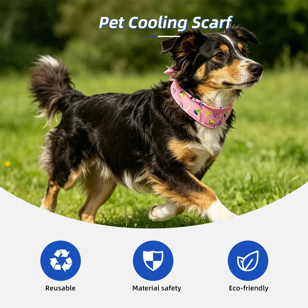 Pet Recyclable Ice Self Cooling Scarf Pet Cooling Scarf for Pet - product detail 2