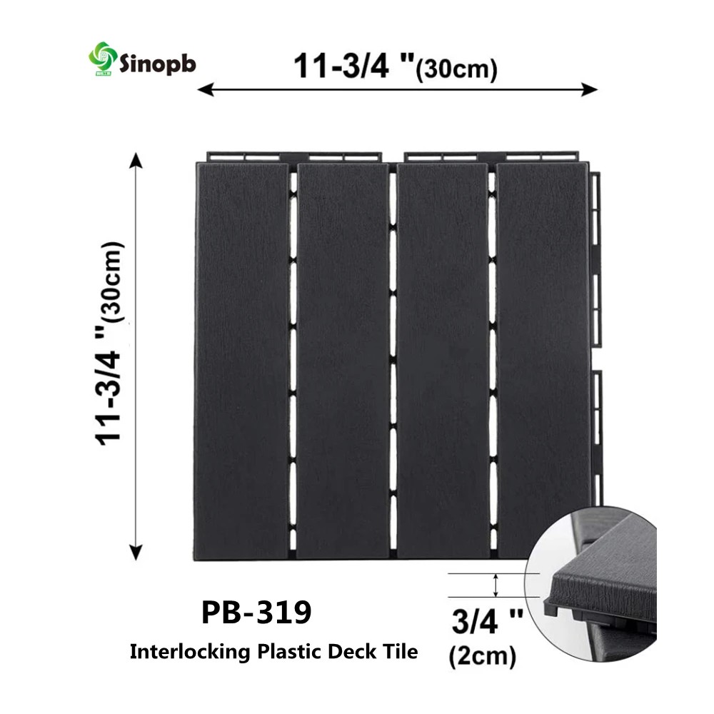 Pure Exterior Garden Patio And Deck Tiles Interlocking Slat Outdoor