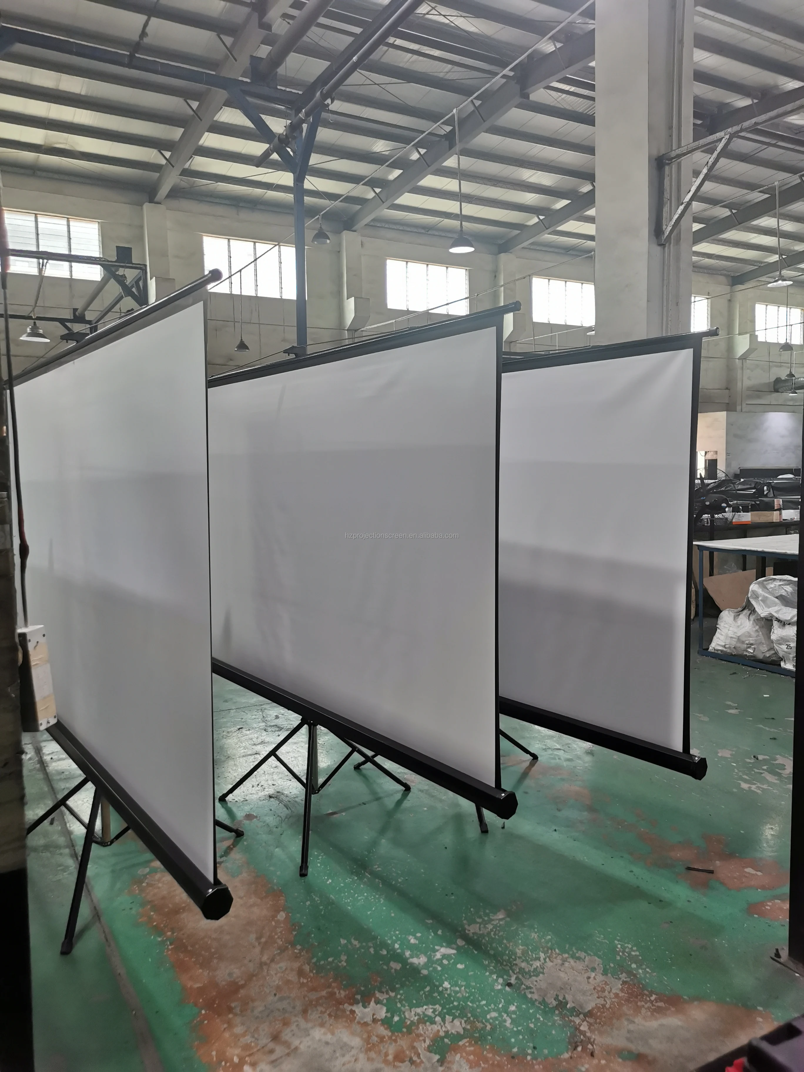 Mobile Tripod Stand Meeting Projection Screen Tripod Projector Screen