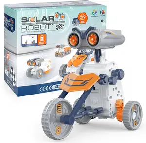 EPT 21 In-1 Solar Robot Building STEM Toy Educational Toy Battery Solar Powered STEM Building Toy Set with 210 Pieces