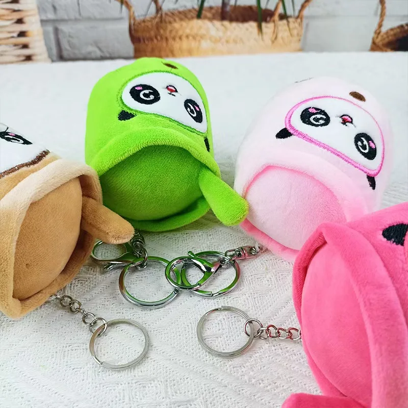 IN STOCK Cute Kawaii Animal Stuffed Keychain Panda Boba Bubble Tea ...