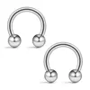 Silver Horseshoe ring with ball