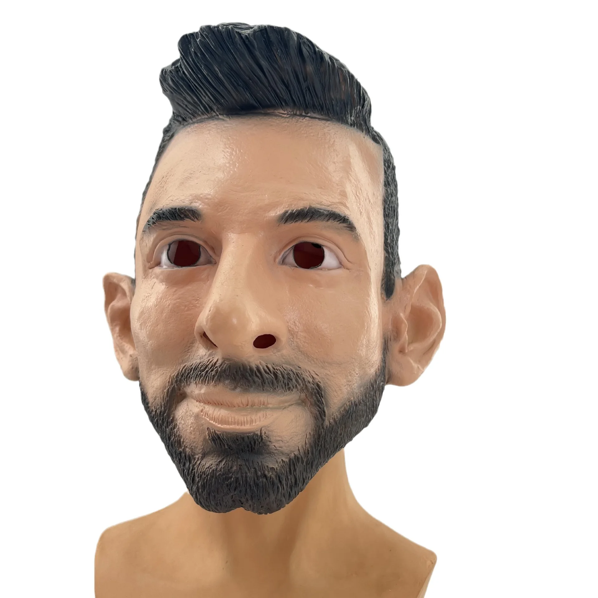 Realistic Human Mask Latex Male Face Lionel Messi Halloween Rubber Masquerade Celebrity Full Head Mask