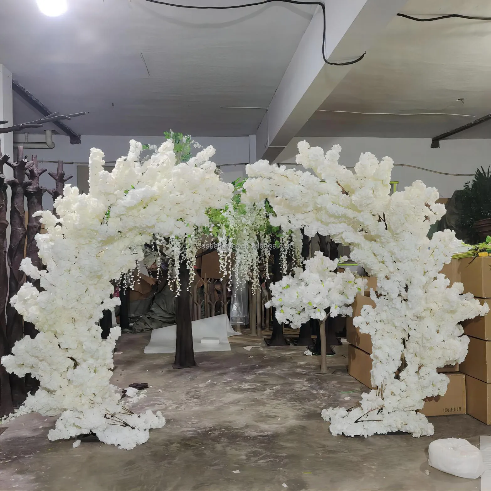 At4001 Custom Wedding Decor Large Faux Cherry Blossom Fake Flower Trees