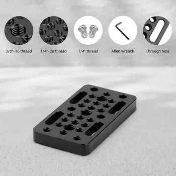 SMALLRIG Switching Plate Camera Easy Plate for Railblocks Dovetails and Short Rods - Longer Version - 1598 detail image