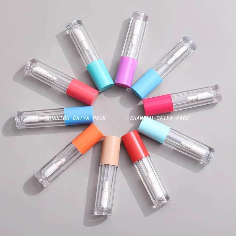 Big Brush Applicator Wand Lip Gloss Packaging Lip Gloss Tubes 5ml Pink