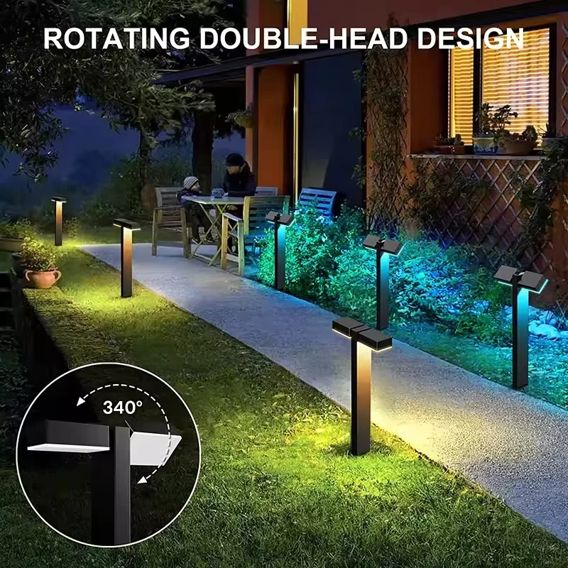 product fashion rgb app control aluminium smart double head led outdoor landscape garden pathway lawn light-36