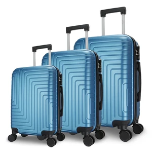 Custom 16/20/24/28'' Trolley Hard Case Luggage 4pcs Set with Leopard Printed Zipper ABS Aluminum Suitcase for Travel