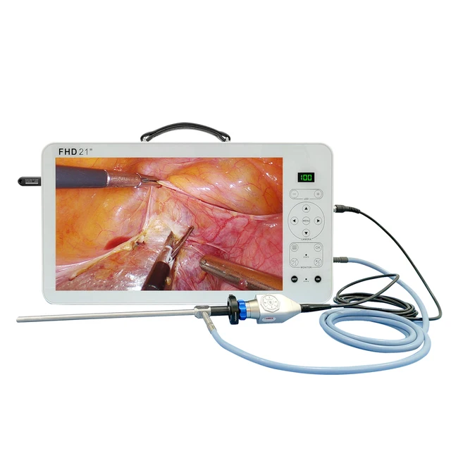 Factory new 21 inch medical endoscopic surgery 4 in 1 portable endoscopic system