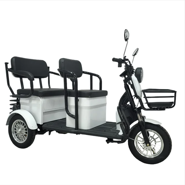 HLD Factory Electric Tricycle 500W 48V Eco-friendly Etricycle 20A Electric Tricycle 3 Seats Tricycle for Family