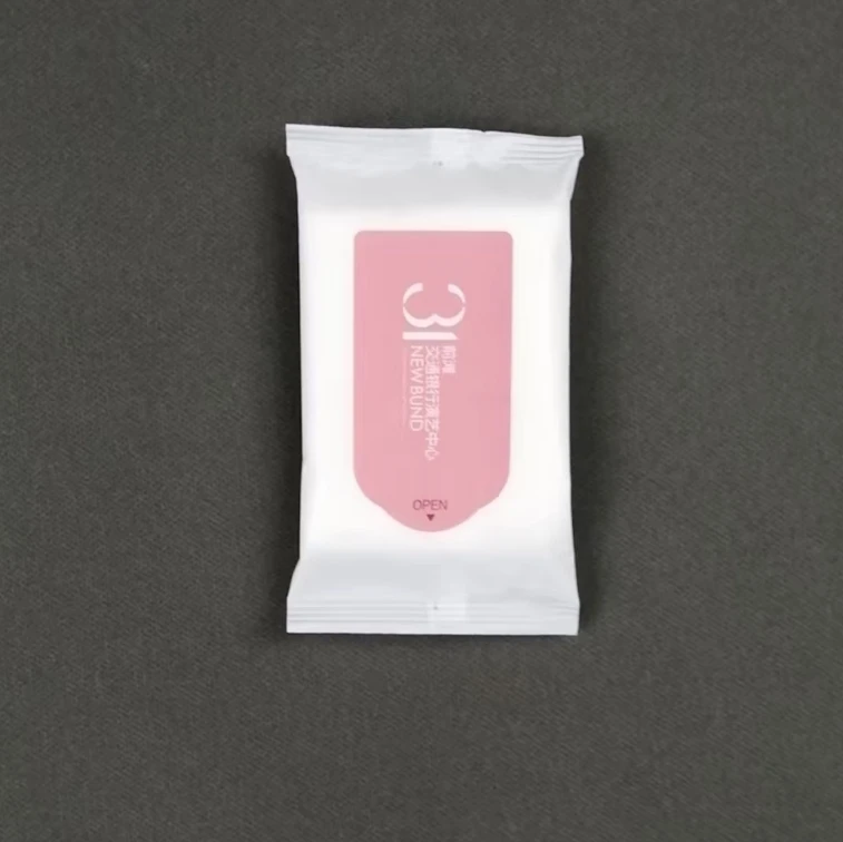 Top-Angebot Kleinbestell Anpassbare 5er-Packung Umweltfreundliche Feuchttücher für Hotelgastronomie Werbeveranstaltungen Hochzeiten