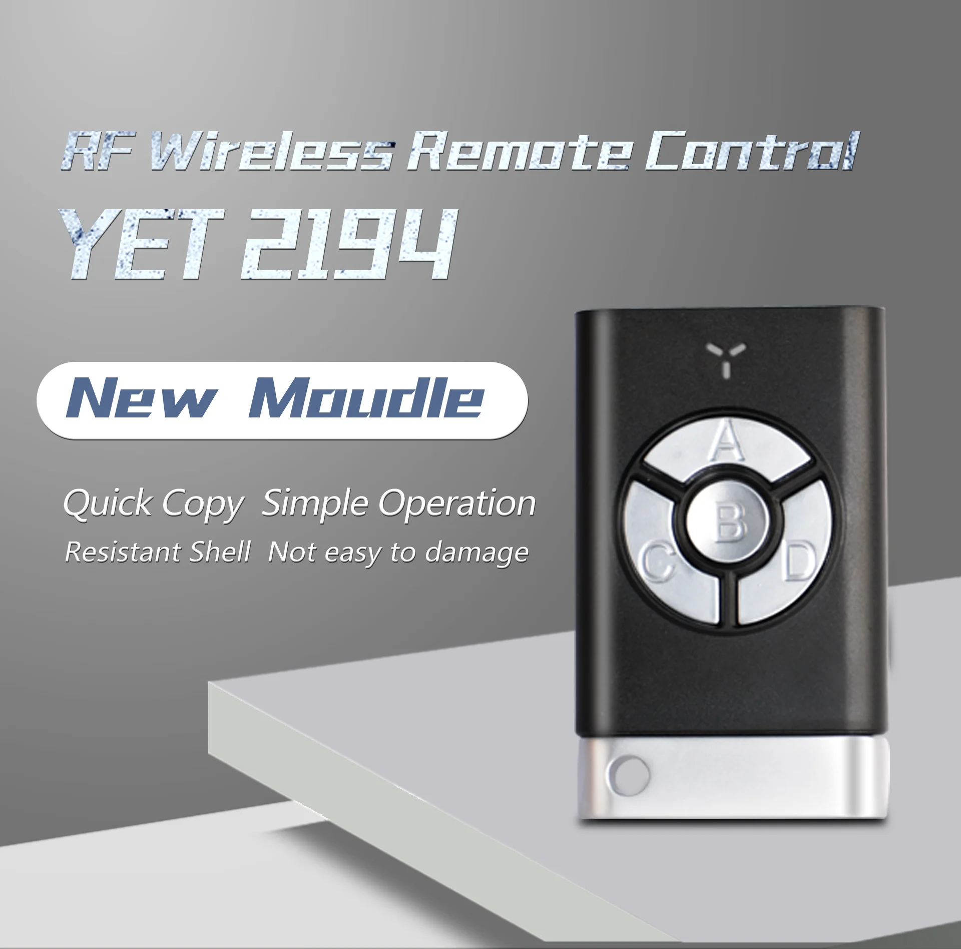 YET2194 Garage Door Remote Control Learning Code 315/433mhz Door Opener Hand Sender