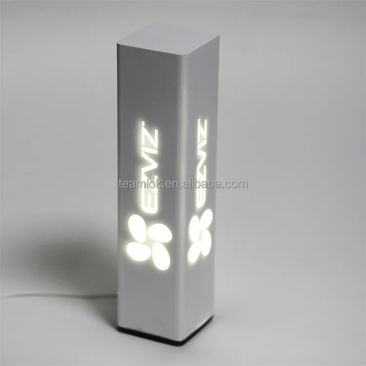 Counter Acrylic Small Light Box Sales Hall Pillar Advertising Light Box Rechargeable Sign Creative square Cube Light Box
