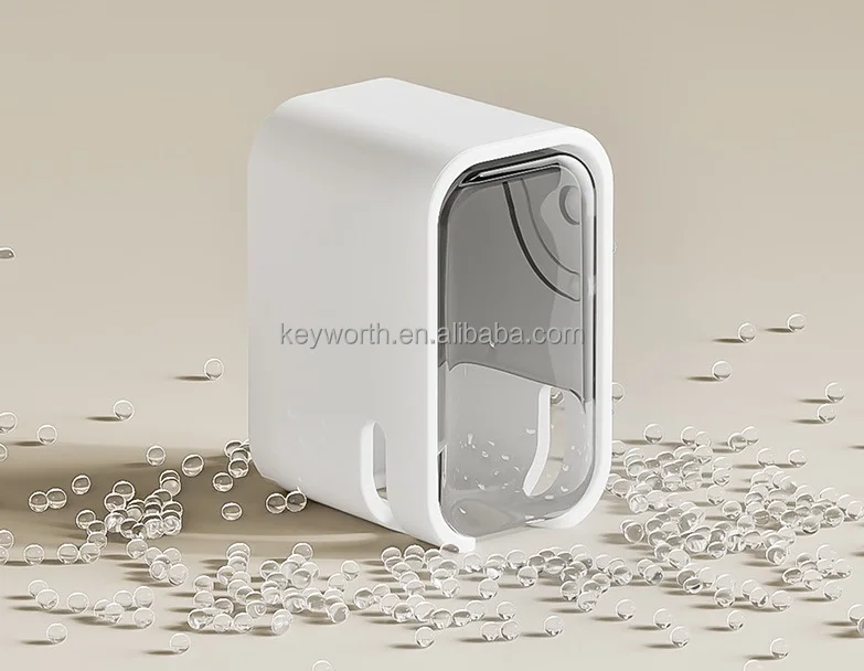 Toothbrush Holders for Bathrooms Wall Mounted with Cover Moisture-Proof and Dust-Proof Toothbrush Storage Organizer