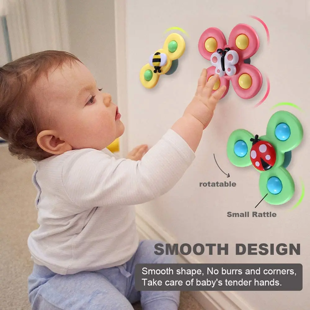 Детские всасывания чашка фиджет-Спиннер животных летающий Непоседа сенсорные спиннинг игрушки для малышей