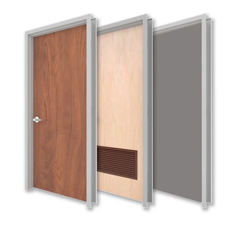 Hotel Project 20MIN/45MIN/60MIN/90MIN Fire Rated Guests  Entry Door Corridor Swing Door Flush Door With Fire Core