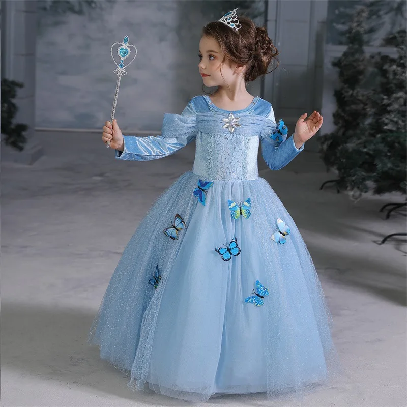 Buy Princess Dresses Girls Costumes Birthday Party Halloween Costume  Cosplay Dress up 3T 4T(110CM,Q99) Online at Low Prices in India 