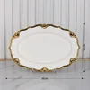 white-12inch oval plate