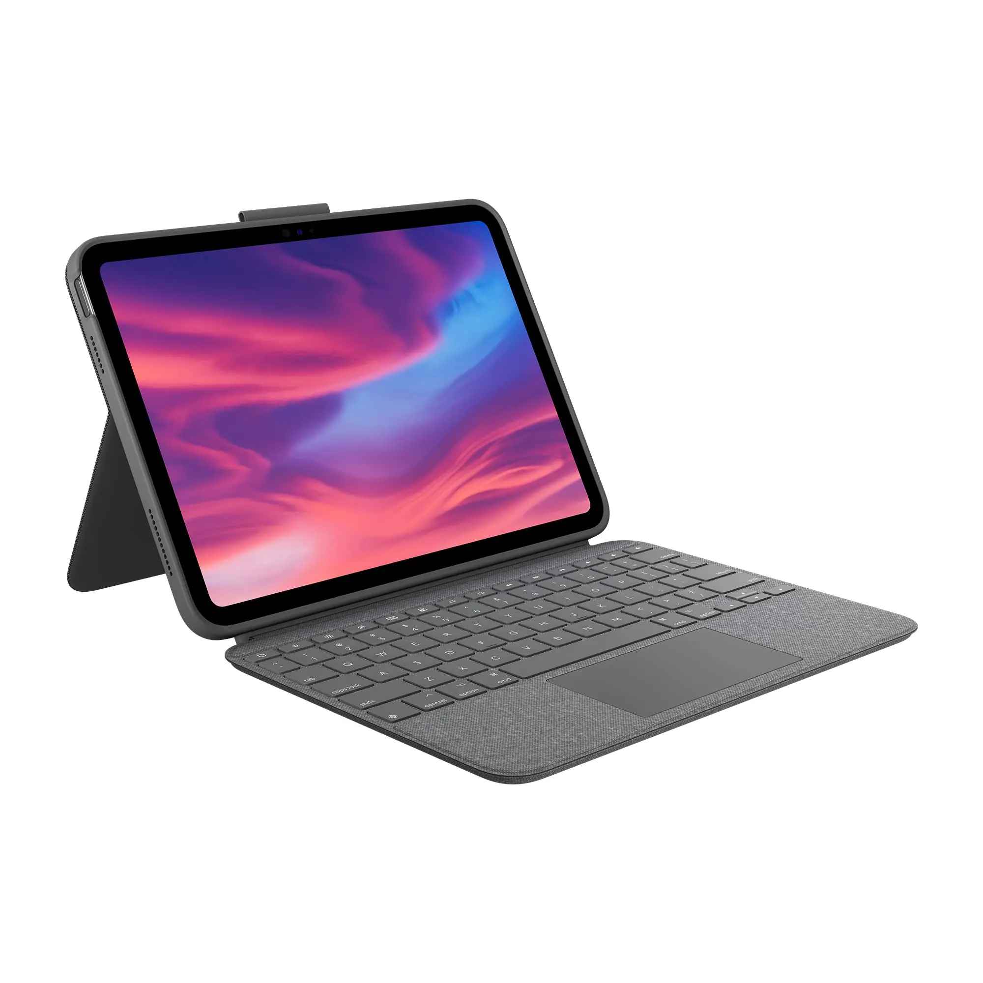 Laudtec Housse Clavier en Cuir pour Galaxy Tab A11 Plus, Protection Intégrale avec Fente Latérale pour Stylo et Touches Mécaniques