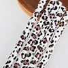Estampado de leopardo blanco