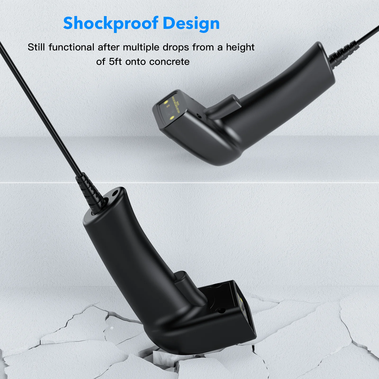 Symcode MJ-1400 CCD Handheld Barcode Scanner - Black Wired USB
