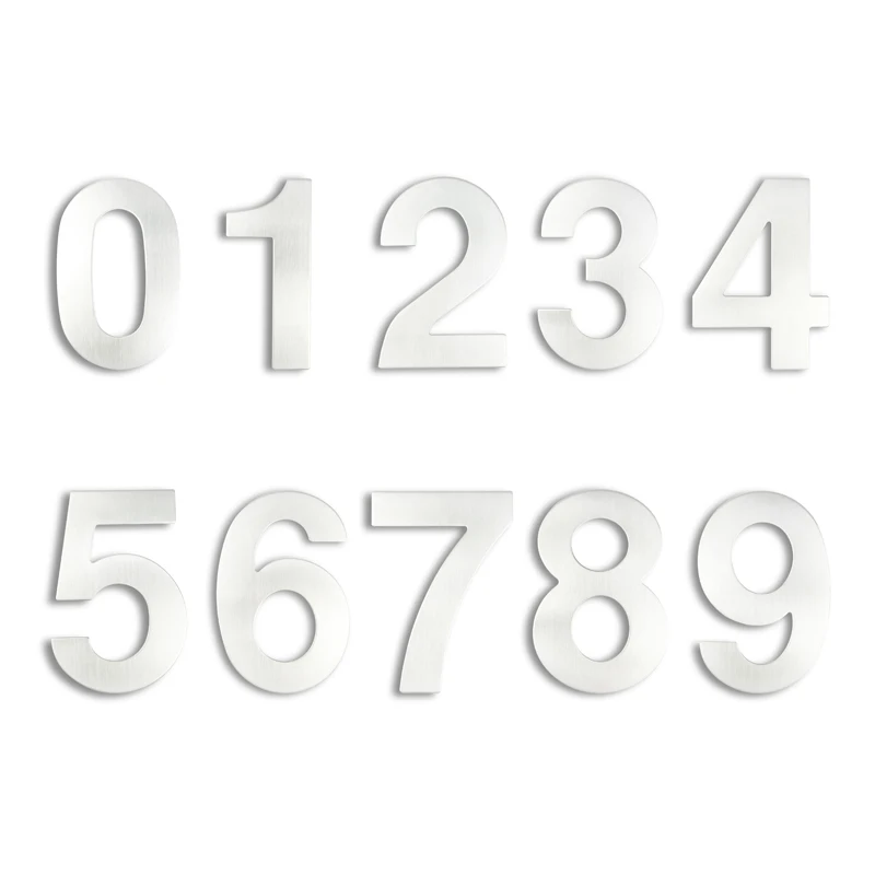 304 Stainless Steel Numeros Casa Exterior Sign House Number