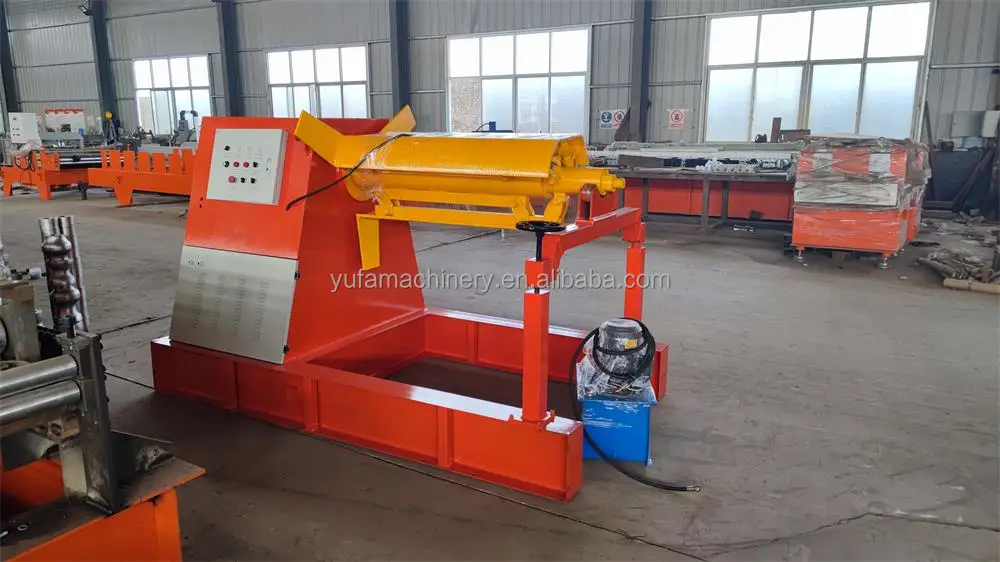 Yufa Hydraulic Decoiler Uncoiler Machinery G550 Full Hardness PPGI Coil ...