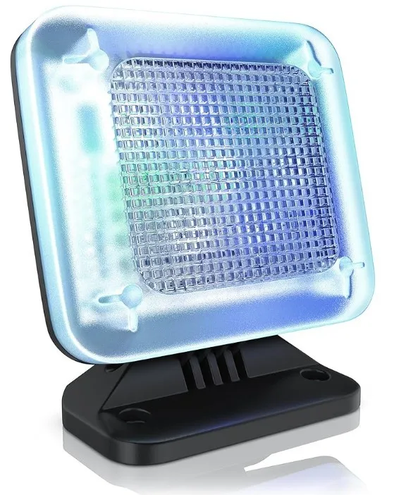 Home Security TV Simulator LED Flood Light with Timer Deterrent for Burglars and Crime Prevention