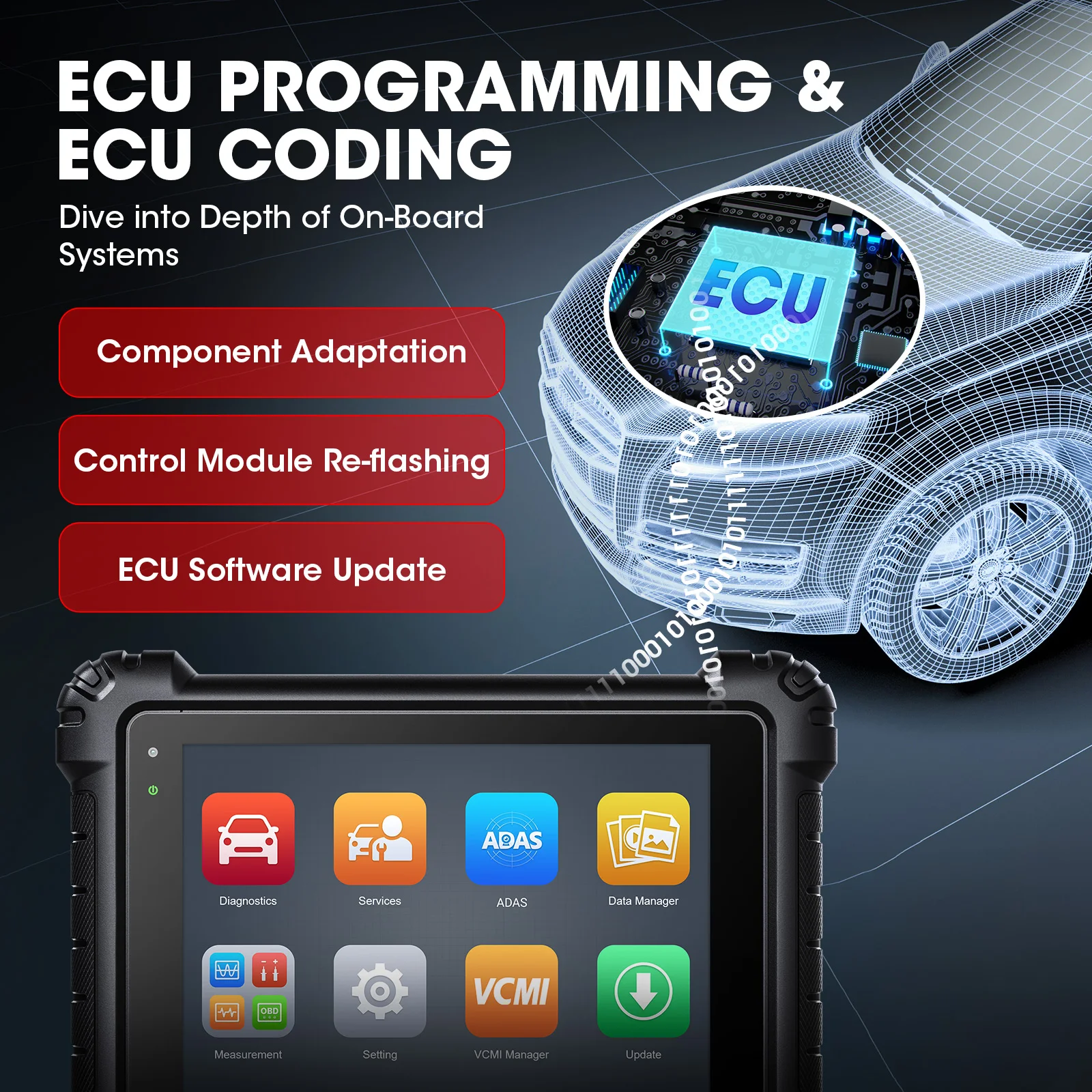 autel Ms919 Pcm Flasher Ecu Programmer Chery Auto with MaxiFlash VCMI OBDII Bi-Directional Scanner Diagnostic Tool for All Cars