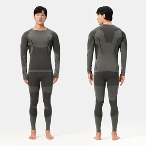 Polaris Men's Thermal Outdoor Skiing Base Layer Set Quick-Dry Sweat-Wicking Winter Thickened Sports Base Layer
