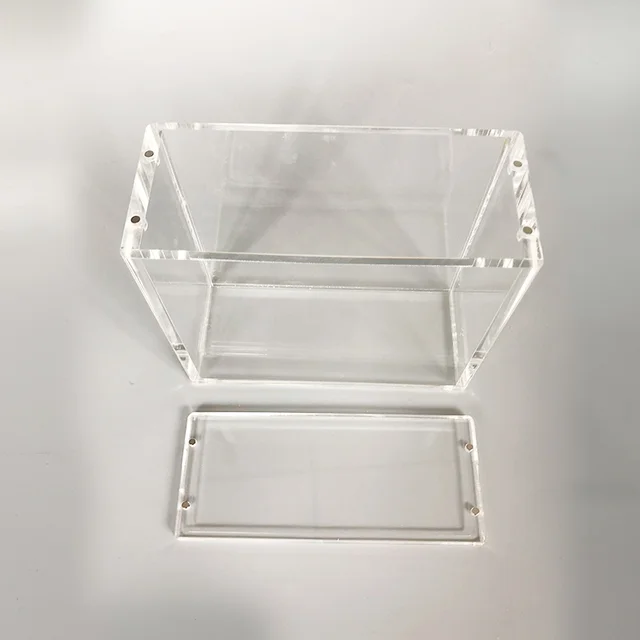 acrylic booster pack display case PMMA booster box with magnet lid