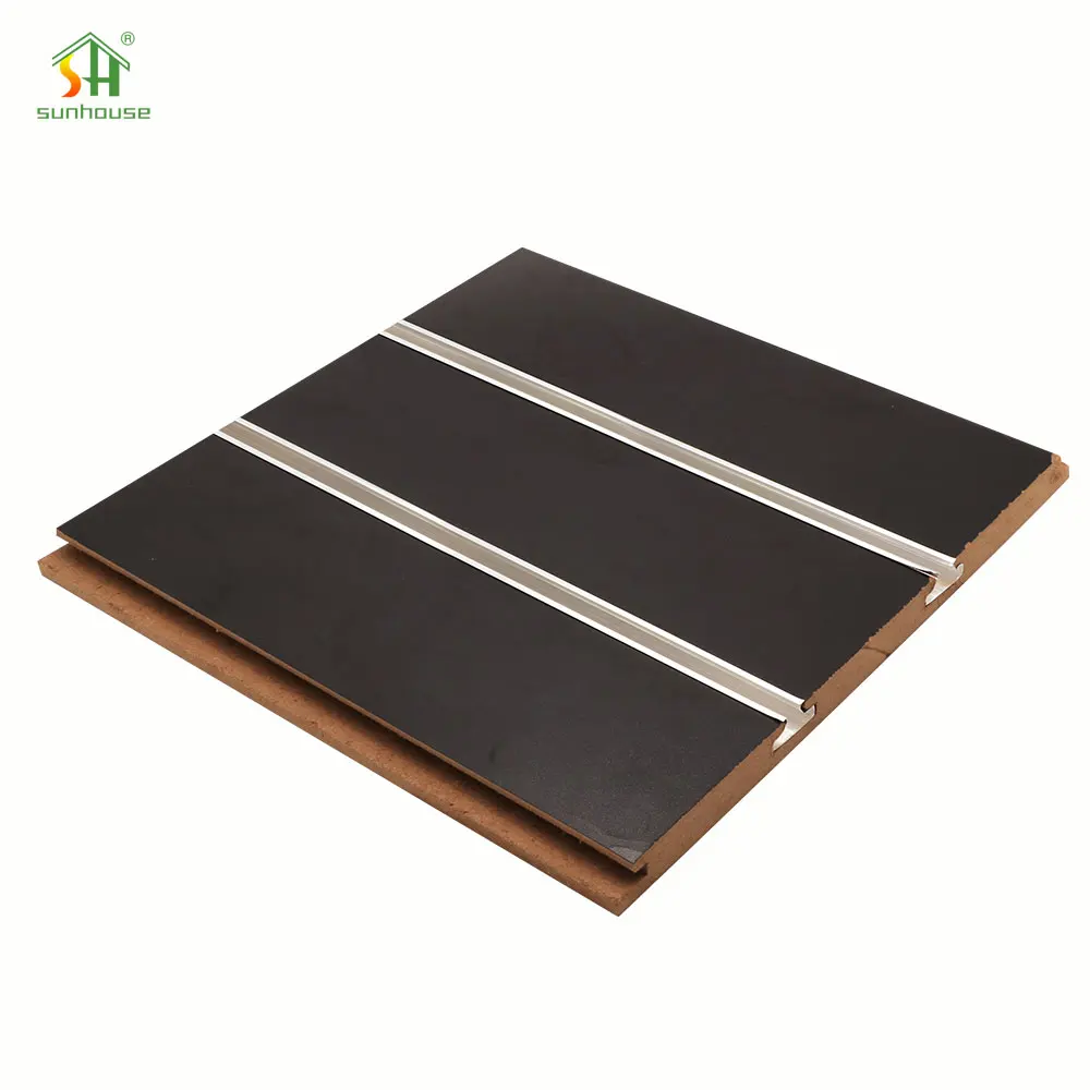 New Arrivals 4X8Ft Merchandising Display Shelve Slat Wall Mdf Board 1220X2440Mm Slatwall