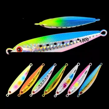 UV Sea Fishing Luminous Fast-Sinking Metal Jig 60g/80g/100g Spanish Mackerel/Sawtooth Dogfish Bionic Lure Artificial Hard Bait – Metal Jig – view 5