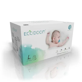 ECO BOOM L size wholesale baby pants ecologic product diapers eco disposable a grade organic cotton cloth nappies