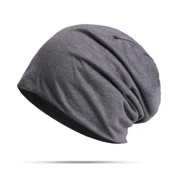 Promotional Cheap Unisex Light Beanie Jersey Slouchy Baggy Hats Cotton Cloth Knit Bun Beanie Hats