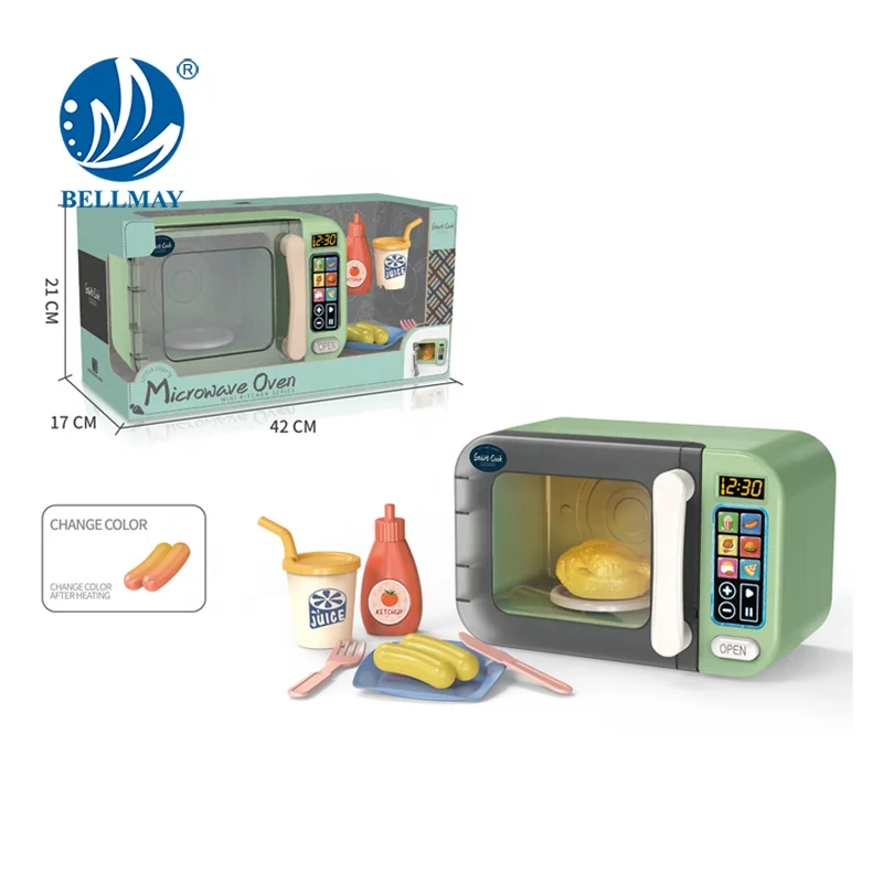 Bemay Toy Kitchen Toys Microwave OVEN Toy for Pretend Play